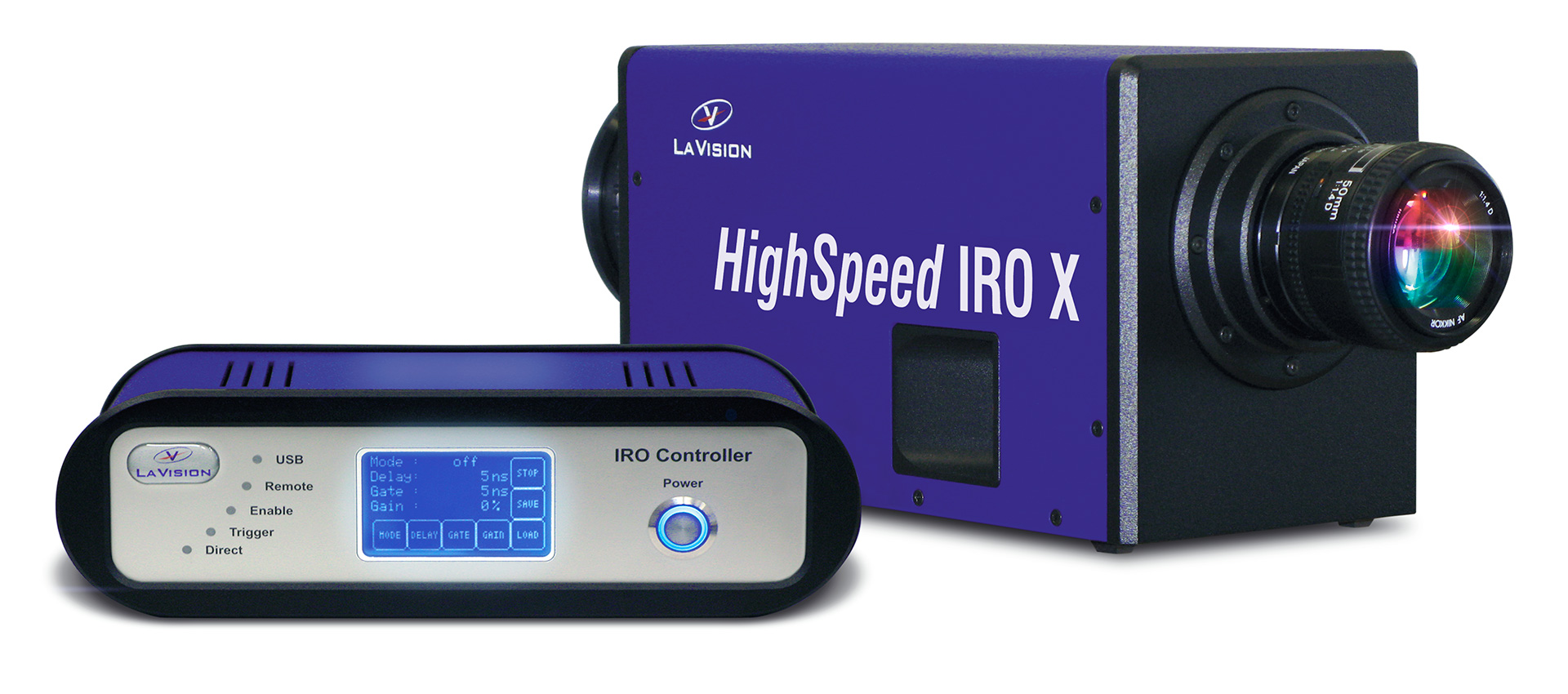 LaVision HighSpeed IRO X image intensifier and IRO Controller.