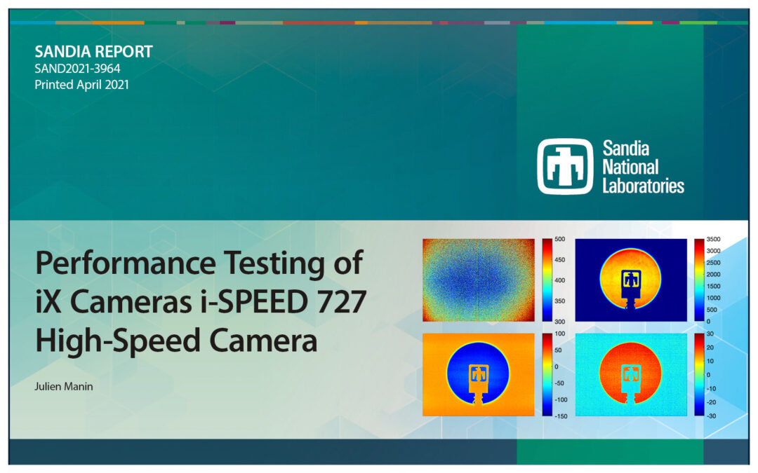 SANDIA Report iX Cameras i-SPEED 727 performance testing feature image.