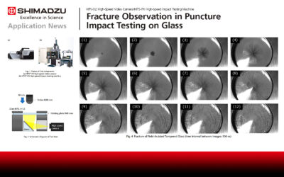 Shimadzu App News: Fracture Observation in Puncture Impact Testing on Glass
