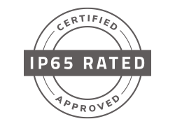 IP65 Rated badge.