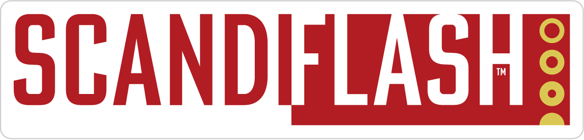 Scandiflash logo.
