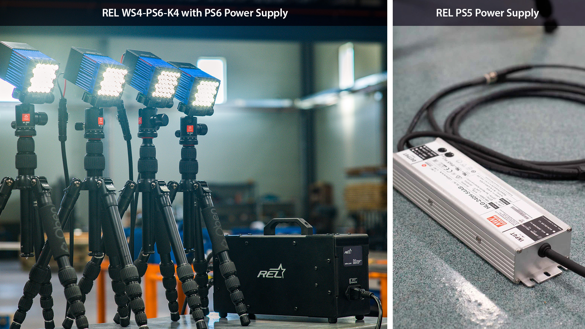 REL WS4-PS6-K4 LED kit with PS6 power supply. REL PS5 power supply.ED
