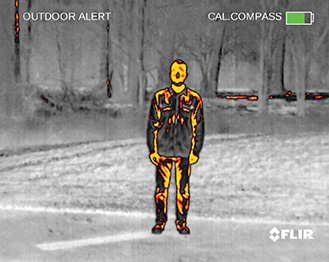FLIR Outdoor Alert infrared palette.