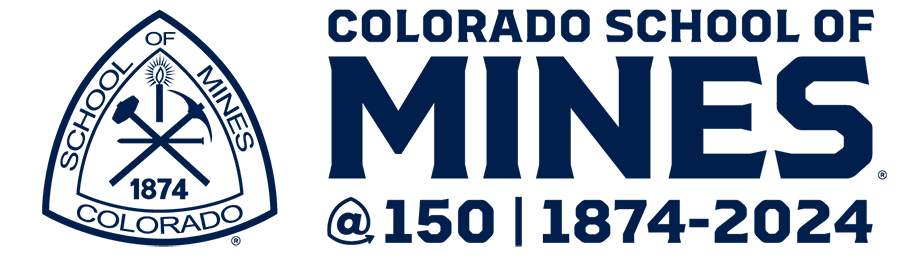 Colorado School of Mines 150 Years logo.