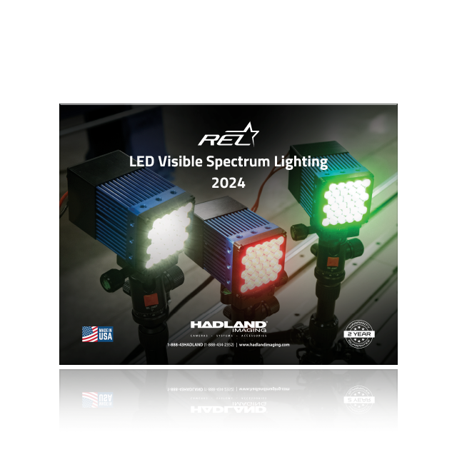 Hadland REL LED Visible Spectrum Lighting 2024 brochure cover image.