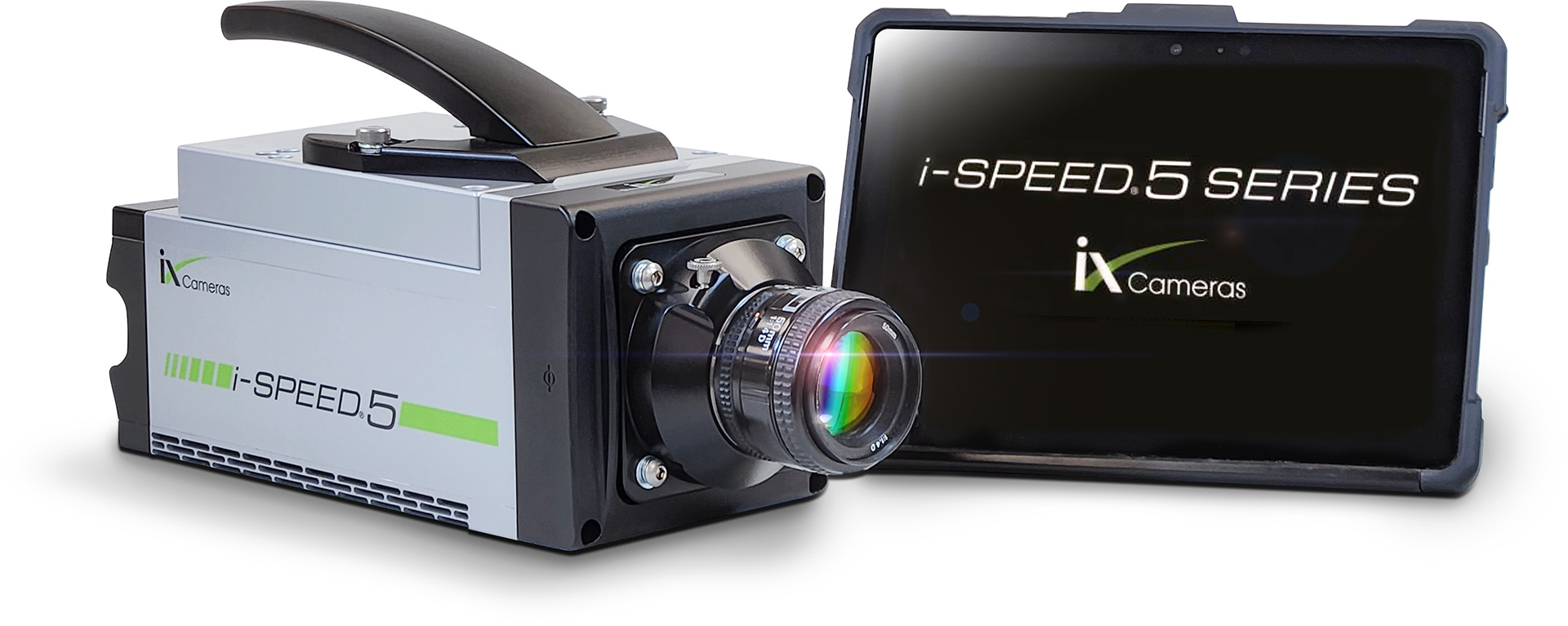 iX Cameras i-SPEED 5 Series G2 camera with CDUe touchscreen tablet.