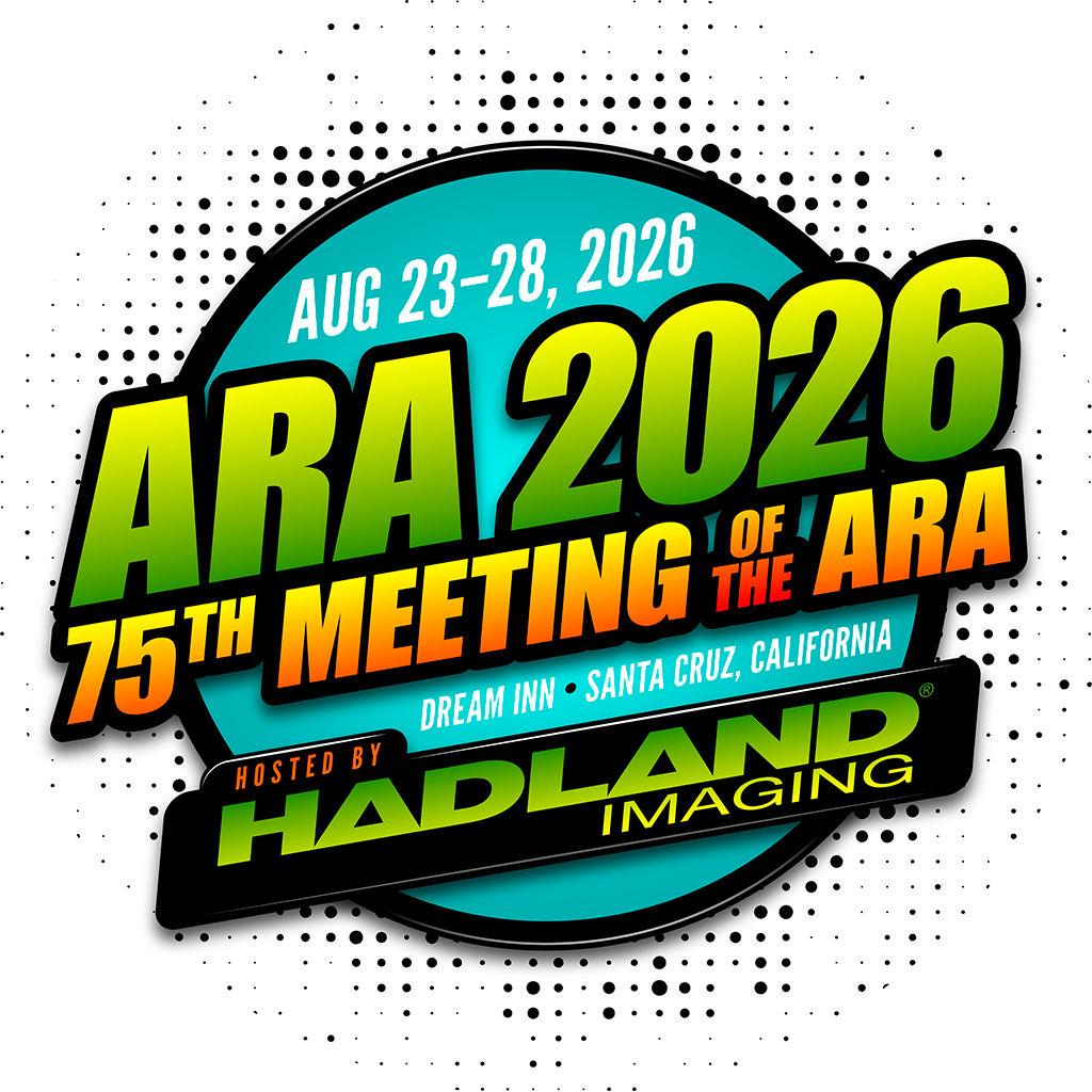 Hadland Imaging's ARA 2026 75th Meeting of the ARA badge.