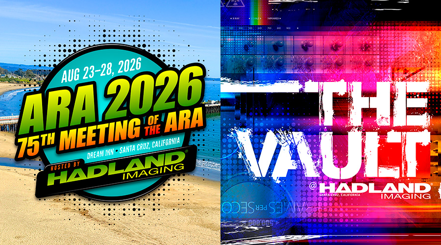 Hadland Imaging's ARA 2026 Program hero image for The Vault @ Hadland Imaging tour.