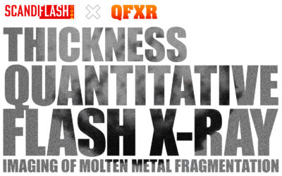 Scandiflash x QFXR: Thickness Quantitative Flash X-Ray Imaging of Molten Metal Fragmentation
