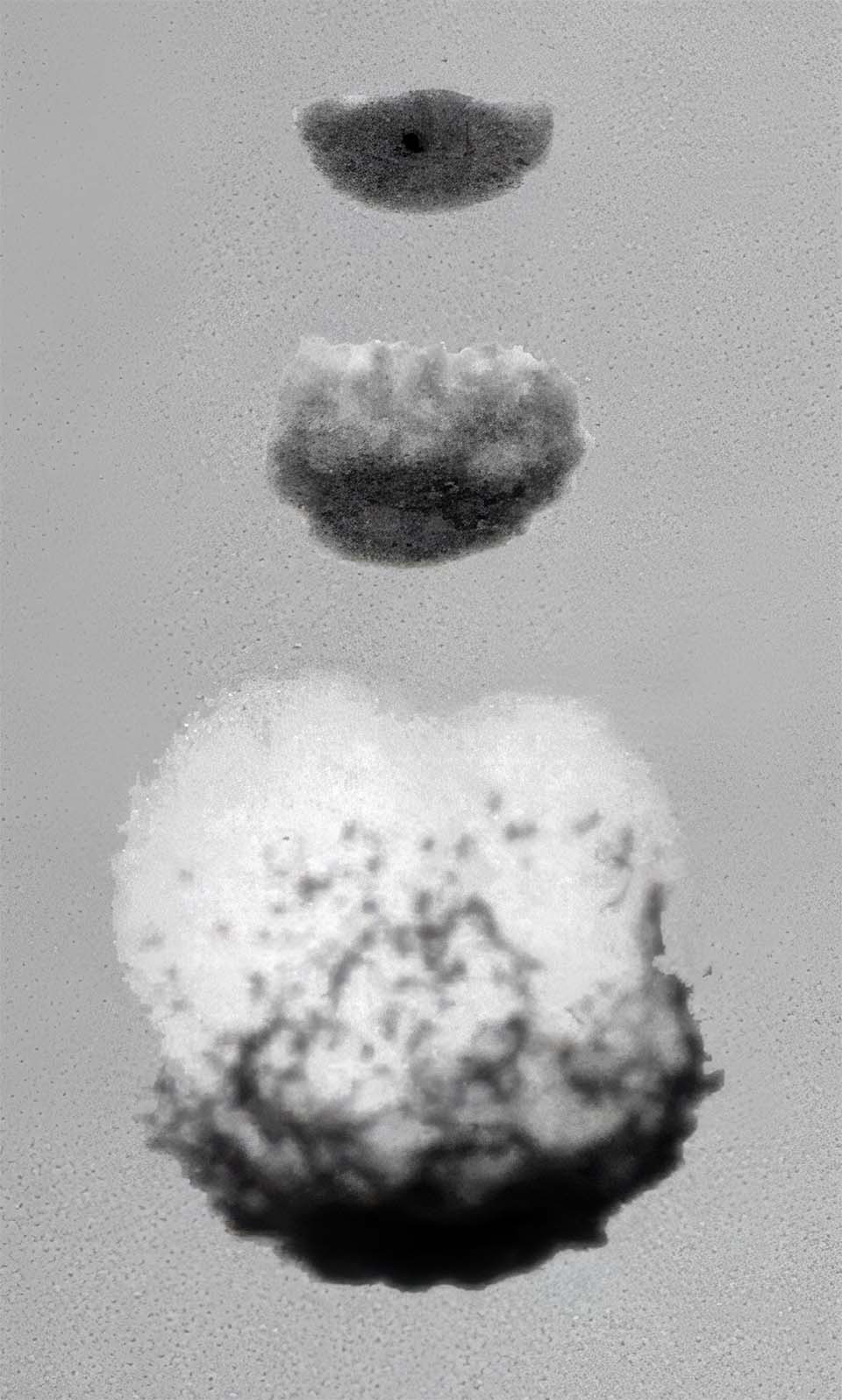 Scandiflash x QFXR: Molten metal sequence radiograph image.
